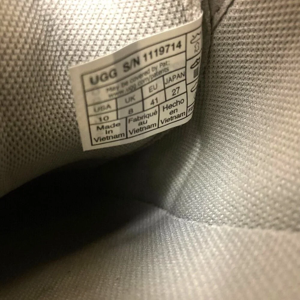 UGG CA805‎ Nubuck Leather Sneakers Women's Size 10 Gray Goat Shoes
